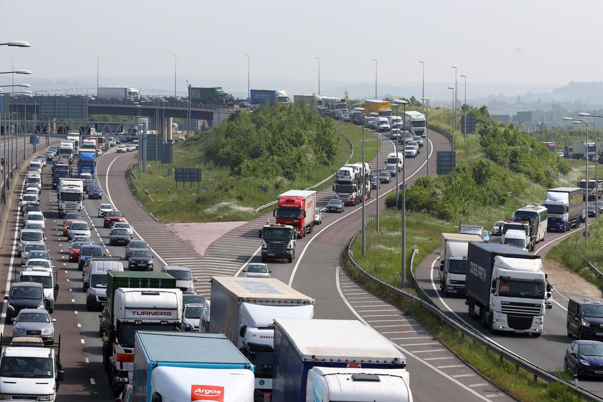 Drivers are warned of delays of up to four hours as 13 million cars pack the roads over Christmas: PA Archive/PA Images