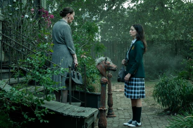 Beth Grant as Carlotta Mayfair and Cameron Jade Inman as Deidre Mayfair in "Anne Rice's Mayfair Witches" on AMC<p>Alfonso Bresciani/AMC</p>