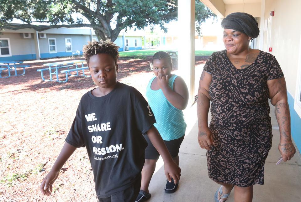 After last year's Hurricane Ian left Shenika Collins and her children homeless, they wound up living in a Daytona Beach park. They're now staying at the Hope Place family shelter and working on getting an apartment.