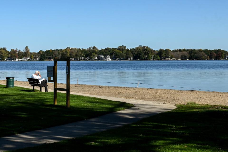 Lake Lansing photographed on Monday, Oct. 18, 2021, in Haslett.