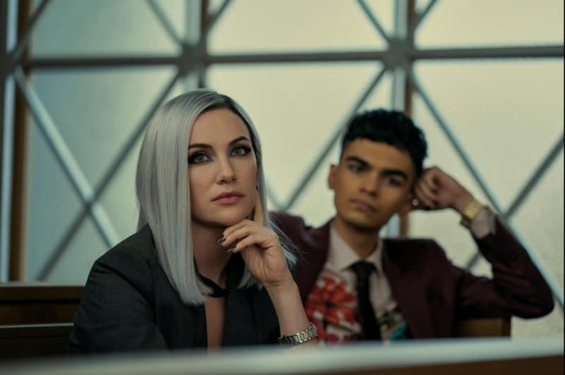 Kate Siegel and Sauriyan Sapkota star in "The Fall of the House of Usher." Photo courtesy of Netflix