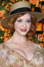 <p>There's a pervading myth that redheads shouldn't wear pink or red, but as Christina Hendricks demonstrates an orange-red lipstick and swipe of blusher will add a healthy glow to anyone's complexion. Try Laura Mercier's <a rel="nofollow noopener" href="https://www.spacenk.com/uk/en_GB/makeup/cheeks/blusher/blush-colour-infusion-UK200022012.html?cm_mmc=PPC%7cGoogle%7cUK-_-Shopping-_-LauraMercier-_-LauraMercier&gclid=Cj0KCQjwgOzdBRDlARIsAJ6_HNlAKMoZs-JwXrPfICWPsTTexxZAAisVE8dVoPPxm5q9zUbTMRbdlK8aAnJkEALw_wcB&gclsrc=aw.ds" target="_blank" data-ylk="slk:Blush Colour Infusion in Pomegranate;elm:context_link;itc:0;sec:content-canvas" class="link ">Blush Colour Infusion in Pomegranate</a> for a natural-looking flush and Mac's <a rel="nofollow noopener" href="https://www.lookfantastic.com/mac-cremesheen-pearl-lipstick-various-shades/11471000.html?affil=thggpsad&switchcurrency=GBP&shippingcountry=GB&variation=11471008&thg_ppc_campaign=71700000026979850&adtype=pla&product_id=11471008&gclid=Cj0KCQjwgOzdBRDlARIsAJ6_HNlGrDk-Uetzb45RxzokcoYjk66dASO8eJzhi_3az2oSy93WKRpMI4caAs24EALw_wcB&gclsrc=aw.ds&dclid=CIjD1LOb990CFesC0wodaO8Dsg" target="_blank" data-ylk="slk:Cremesheen Lipstick in Sweet Sakura;elm:context_link;itc:0;sec:content-canvas" class="link ">Cremesheen Lipstick in Sweet Sakura</a> for a velvety shine lip colour. Or, find the perfect lipstick shade for your complexion <a rel="nofollow noopener" href="https://www.harpersbazaar.com/uk/beauty/make-up-nails/news/g25712/best-red-lipsticks/" target="_blank" data-ylk="slk:here;elm:context_link;itc:0;sec:content-canvas" class="link ">here</a>.</p>