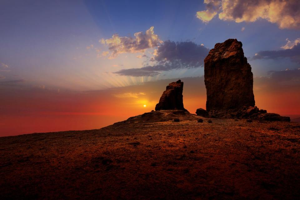 The Roque Nublo is estimated to be around four million years old (Getty Images)