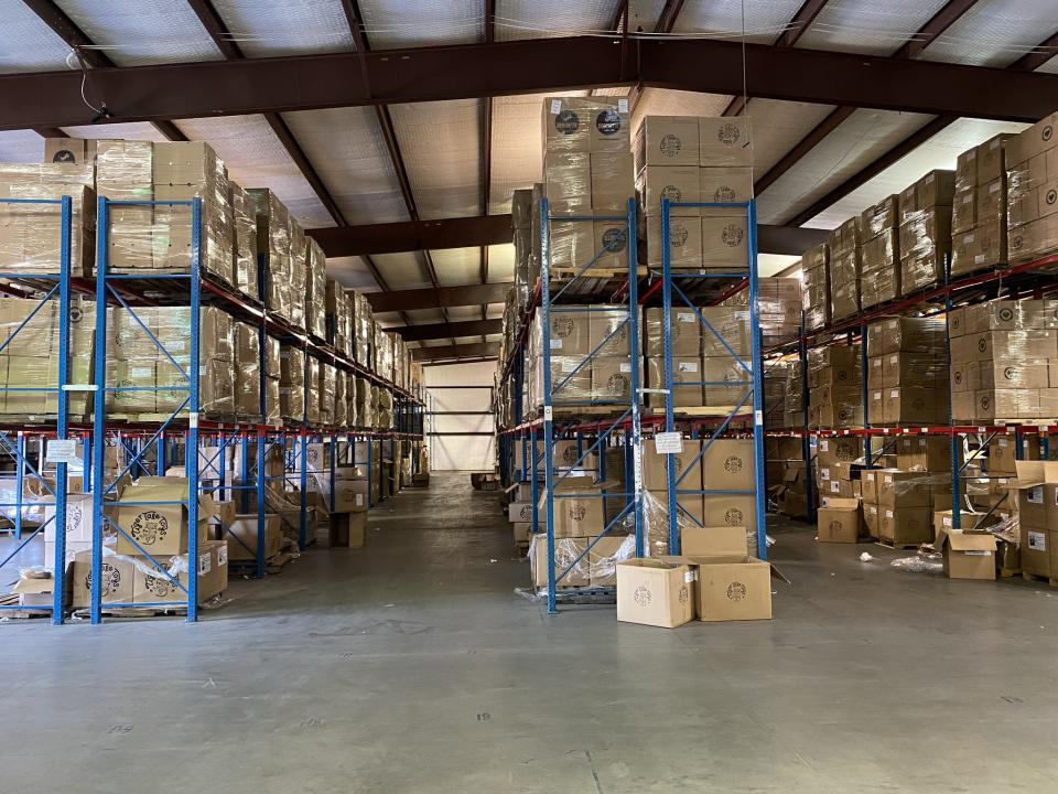 Viahart's warehouse has many years supply of some toys and games because of the shopping slowdown.<span class="copyright">Courtesy of Mike Molson Hart</span>