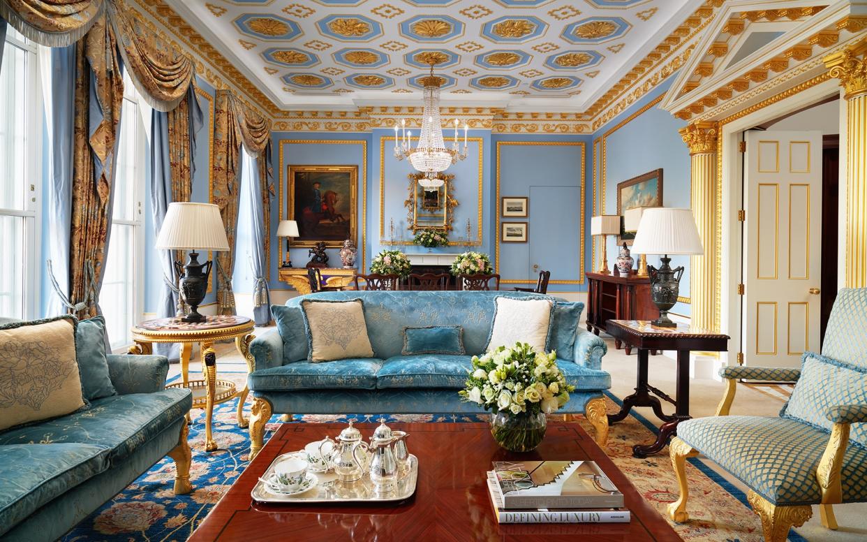 The Lanesborough dazzles with gold-leaf embellishment, ornamental frosting, and a down-to-earth charm