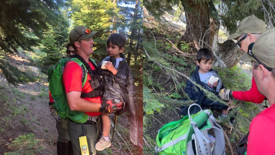 Christian Ramirez. 4, was found by search and rescue teams after getting lost and spending the night in the wilderness near the Rancheria Campground at Huntington Lake on June 21, 2024. (Fresno County Sheriff's Office)