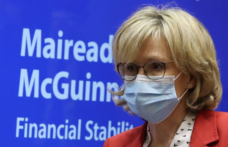 European Parliament Vice President McGuinness attends her hearing as the new EU financial services commissioner, in Brussels