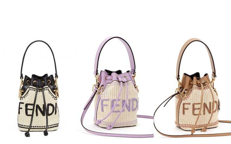 FENDI Summer Capsule系列編織Mon Tresor水桶包／56,000元（圖／品牌提供）