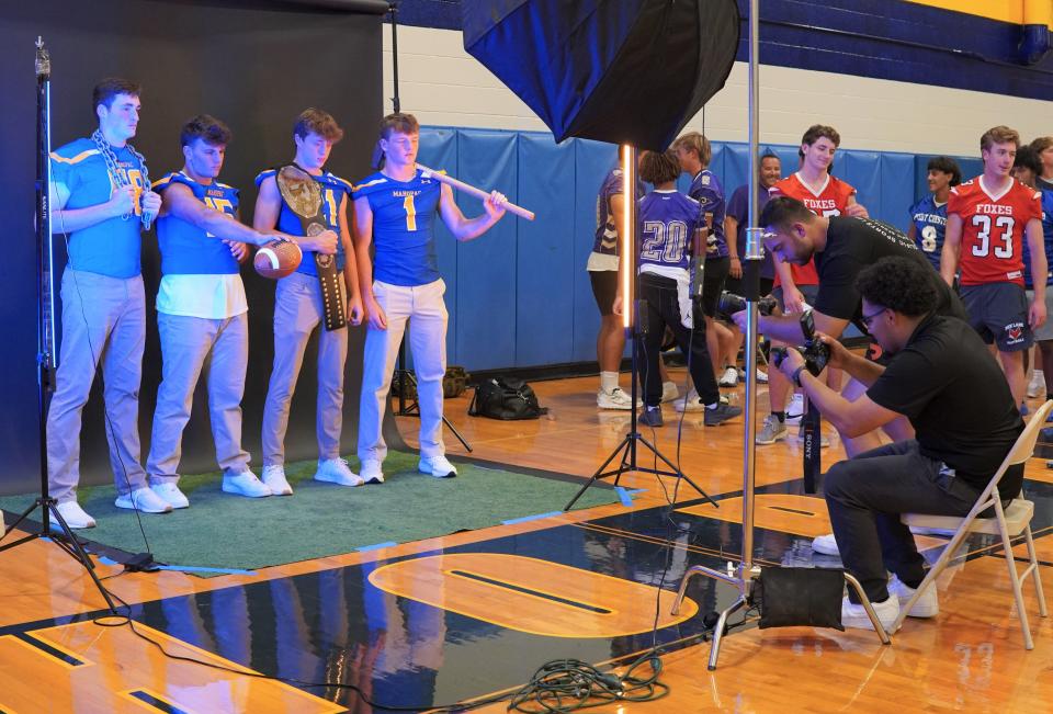 Team captains from nearly 40 schools were talking football and eyeing the competition during the first Section One Football Coaches Association Media Day on August 28, 2023 at Mahopac High School.