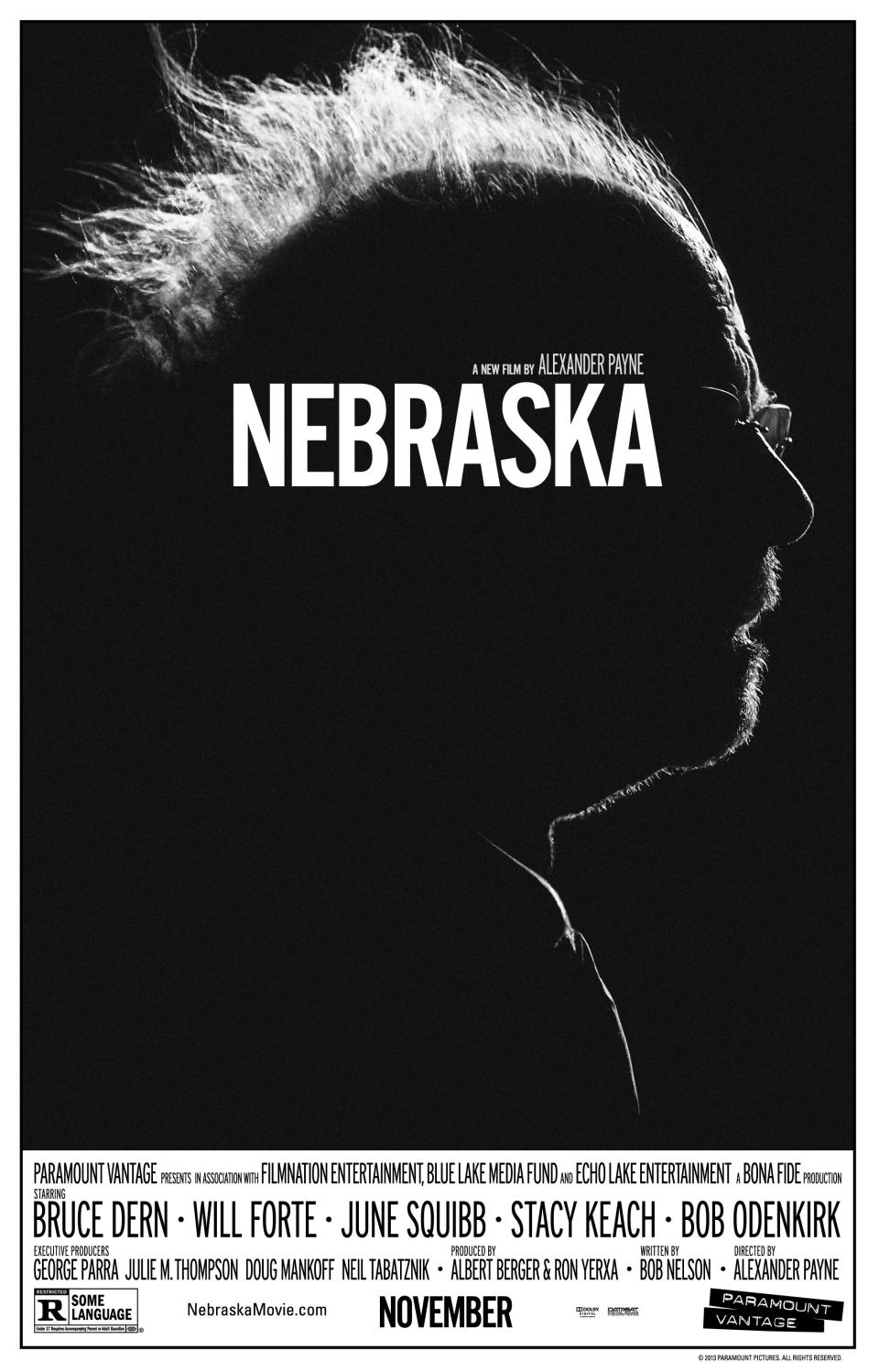 NEBRASKA, US poster art, Bruce Dern, 2013. ©Paramount Pictures/courtesy Everett Collection