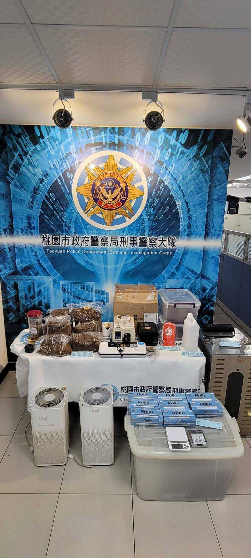 太陽會林姓男子因製造毒品彩虹菸遭逮，警方破獲證物，並依毒品罪嫌移送偵辦。（圖／翻攝畫面）