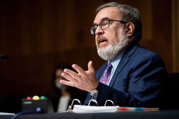 Virginia Gov. Glenn Youngkin (R) has nominated Andrew Wheeler, who served as former President Donald Trump's second EPA chief, for the state's top environmental post. Democratic state senators appear likely to sink his nomination. (Photo: Al Drago/POOL New via Reuters)