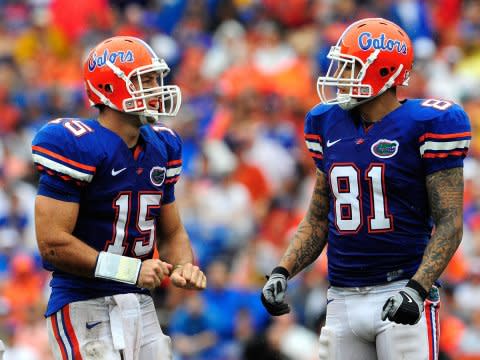 tim tebow aaron hernandez