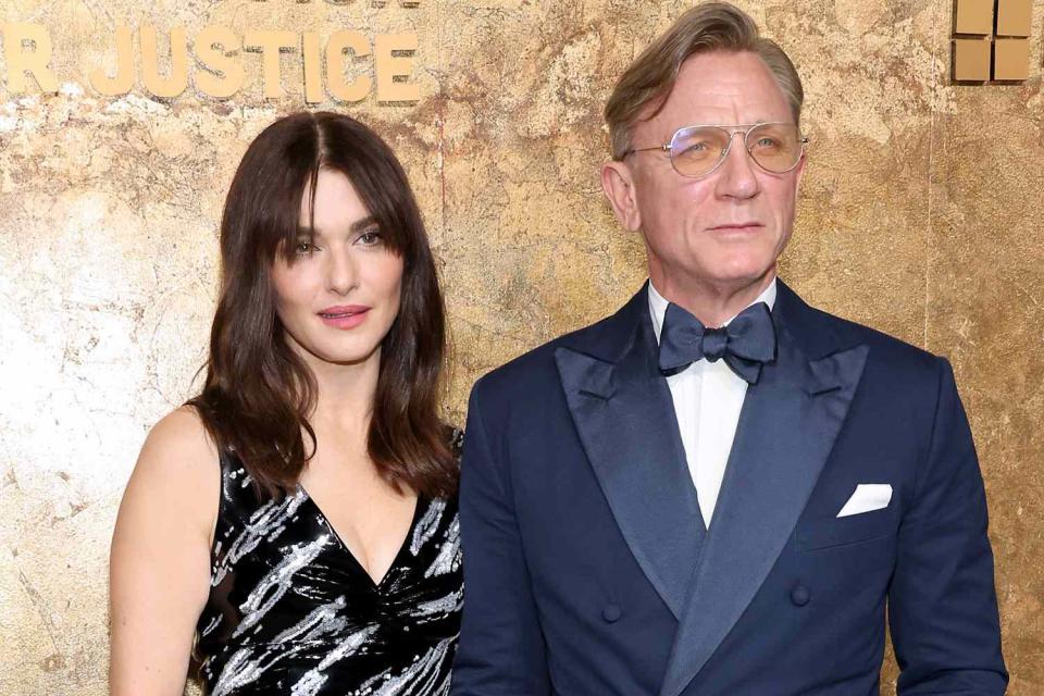 <p>Cindy Ord/Getty </p> Rachel Weisz and Daniel Craig