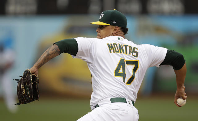 A's pitcher Montas suspended 80 games for drug violation