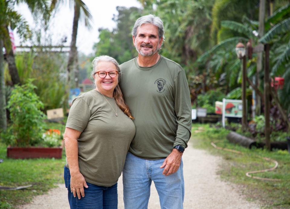 Shelly and Robert McMahon, the owners of Southern Fresh Farms, are ready to retire and are selling their farm in south Fort Myers. The farm has a brewery, Crazy Dingo Brewing, as well as community garden spaces, a playground, a produce stand and animals.