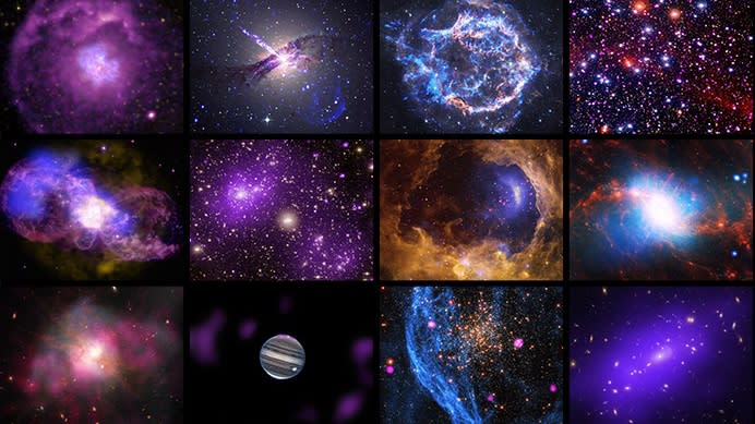  A bunch of images taken by Chandra. . 