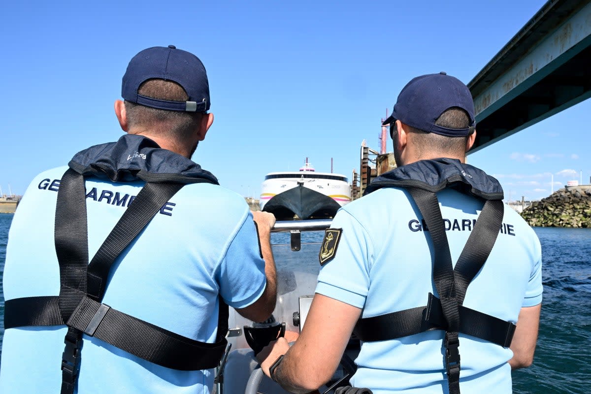 French border force are involved in the search operation (AFP via Getty Images)