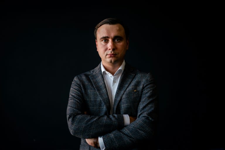 L'opposant russe Ivan Jdanov, directeur de l'organisation anticorruption FBK, durant un entretien à l'AFP, le 3 septembre 2020 à Moscou