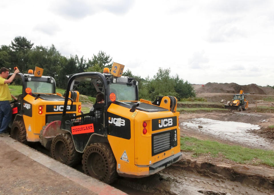 Diggerland in the UK is a must-visit, with full-size vehicles, great weather, and huge construction rides. Photo: Mummy and Daddy Daycare