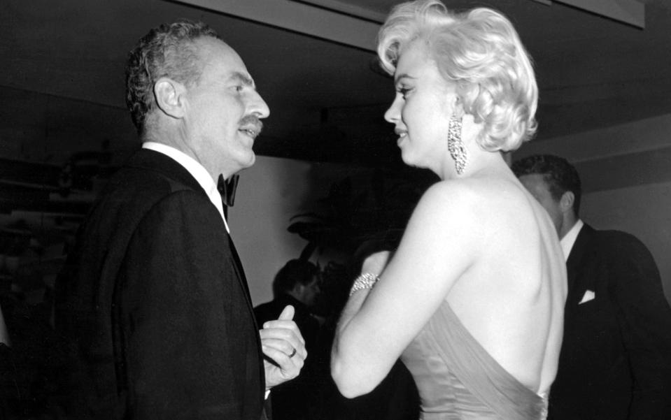 Darryl F. Zanuck and Marilyn Monroe in 1955 - Rex
