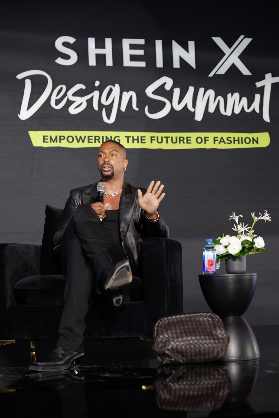 April 1 2023 NON EXCLUSIVE Chantel Jeffries and Josephine Skriver turn up the heat at the SHEIN X Design Summit along with designer LaQuan Smith and celebrity stylist Maeve Reilly. Pictured: LaQuan Smith Los Angeles, California ⒸBabak Rachpoot BYLINE MUST READ: RACHPOOT.COM