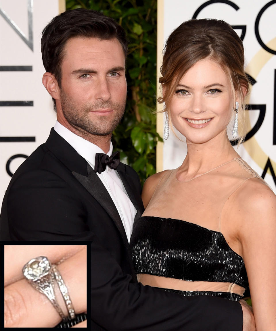 Behati Prinsloo and Adam Levine