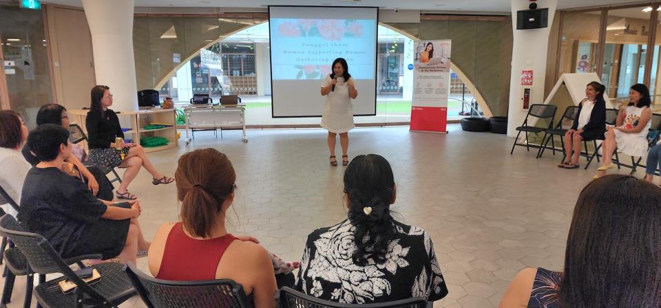 A session held by MP Yeo Wan Ling during the NTUC's Women Supporting Women Mentorship Programme.