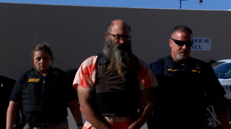 Tad Cullum is seen prior to a court appearance on April 17, 2024. - KFDA