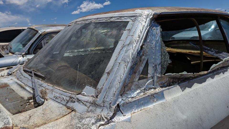 1968 chevrolet corvair in colorado wrecking yard