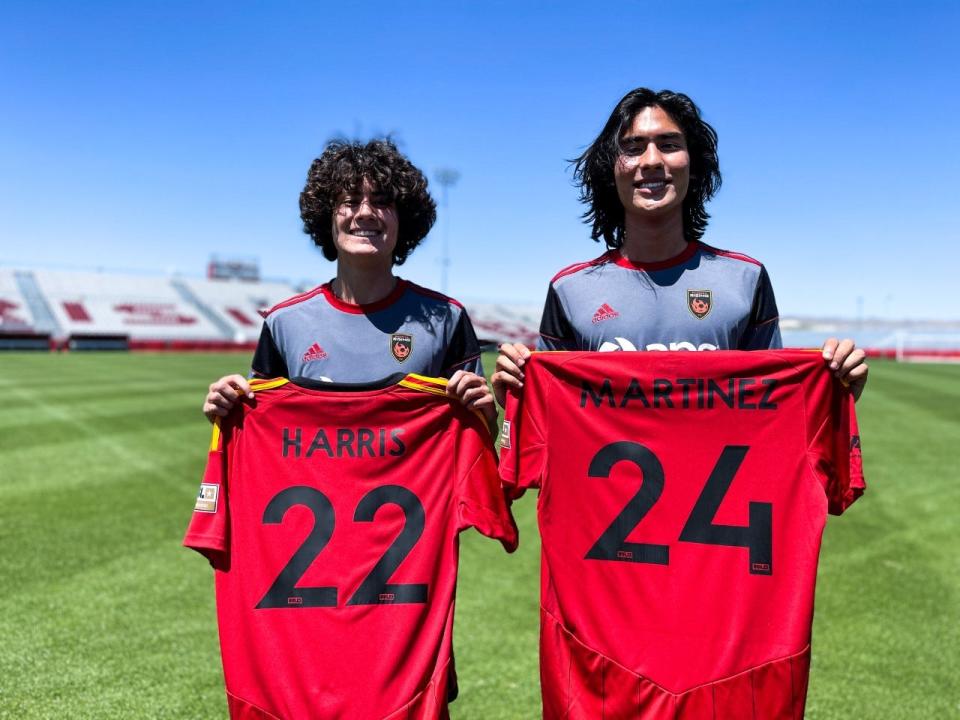 Jacob Harris and Josh Martinez, two academy graduates, signed with Rising earlier this month.