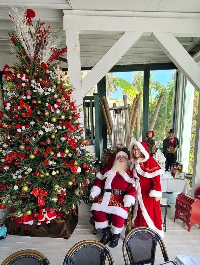 Santa and Mrs. Clause have been known to make an appearance at Yellow Dog Cafe in Malabar.