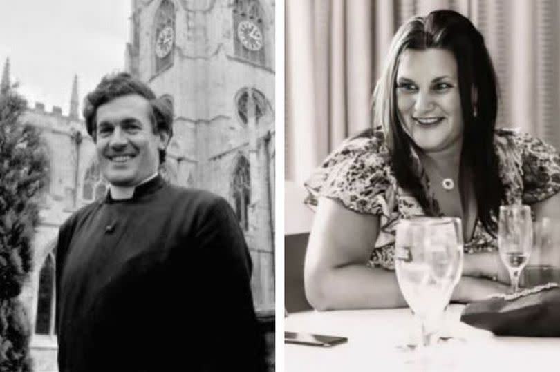 Tribute images of the Rev Roger Chapman and Julie Wiles