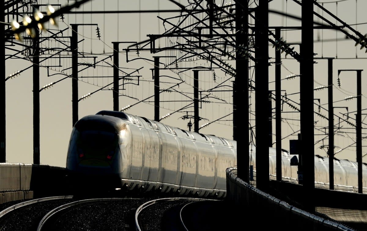 A Eurostar on its way to France (PA)