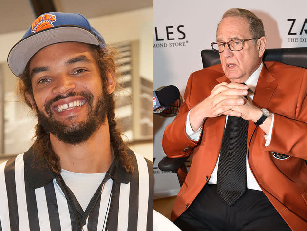 Joakim Noah and Jerry Reinsdorf. (Getty Images)