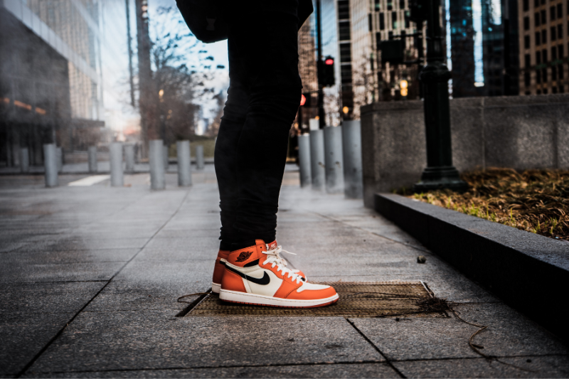 Nike Shoes (Orange and White)