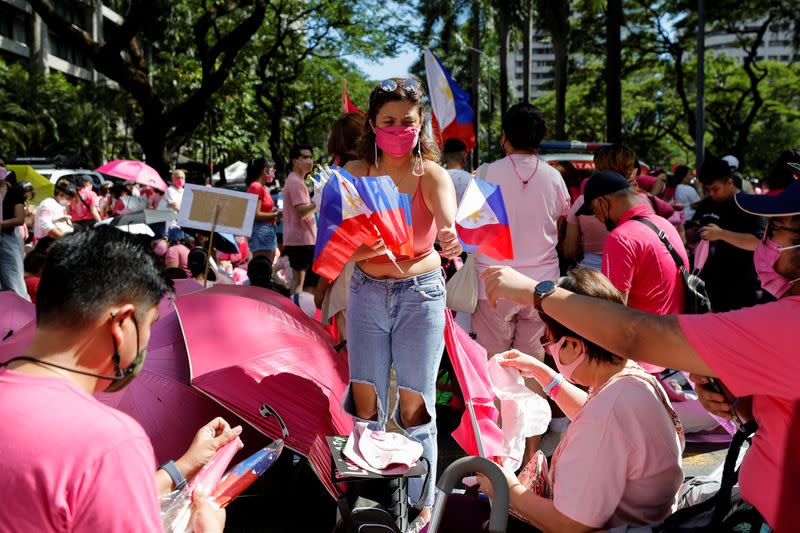 Campaign rally ahead of the 2022 general election in Makati, Metro Manila