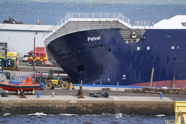 Ship dislodged