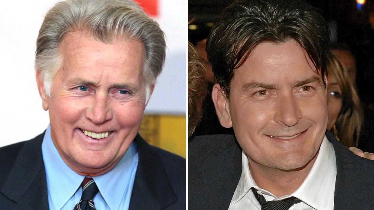 Martin Sheen (l) musste evakuiert werden, sein Sohn Charlie ist in großer Sorge. Foto: Sean Masterson/Daniel Deme