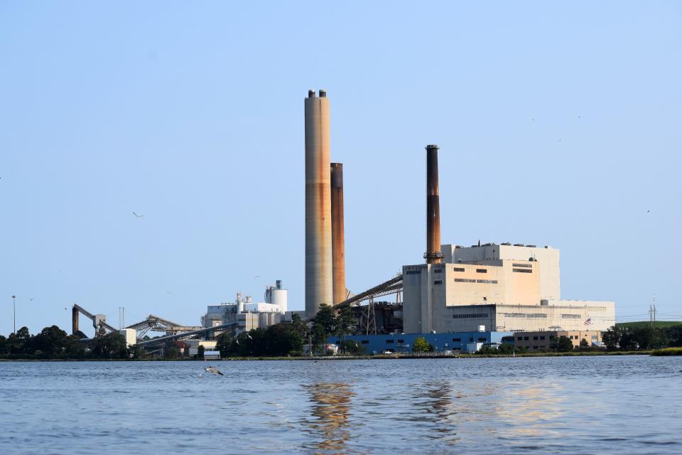 The NRG Energy power plant on the Indian River is shown on Sept. 12, 2021.