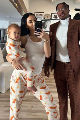 <p>Bre Tiesi/Instagram</p> Bre Tiesi and Nick Cannon spend Thanksgiving with their 16-month-old son Legendary