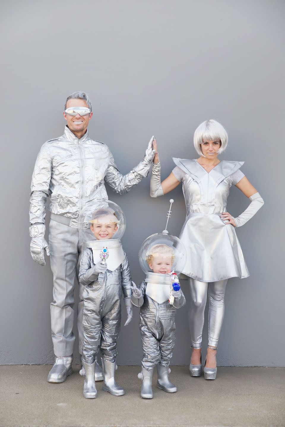 DIY Futuristic Alien Family Costume