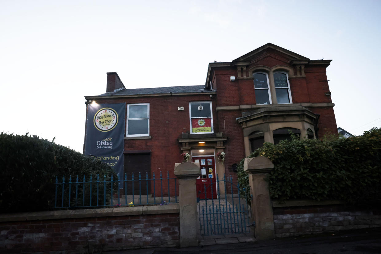 Kids Around The Clock nursery in Chadderton, Greater Manchester, has been temporarily closed after an incident left a baby girl critically injured. (Reach)