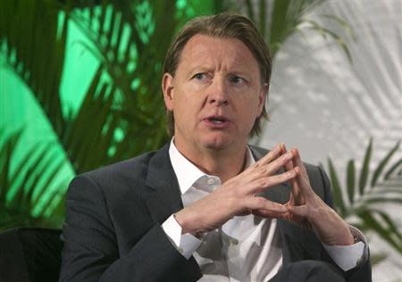 Hans Vestberg, president/CEO of Ericsson Group, speaks during a panel discussion at the 2014 International Consumer Electronics Show (CES) in Las Vegas, Nevada, January 7, 2014. REUTERS/Steve Marcus
