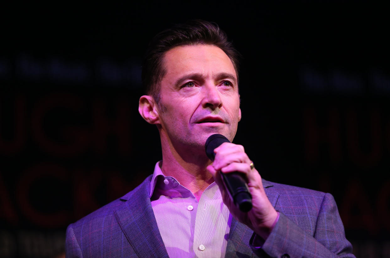 SYDNEY, AUSTRALIA - FEBRUARY 26: Hugh Jackman performs during a media announcement at Museum of Contemporary Art on February 26, 2019 in Sydney, Australia. (Photo by Don Arnold/WireImage)