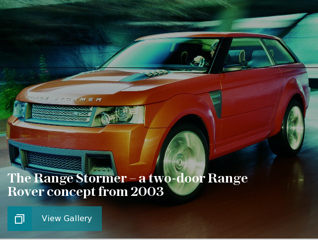 The Range Stormer – a two-door Range Rover concept from 2003