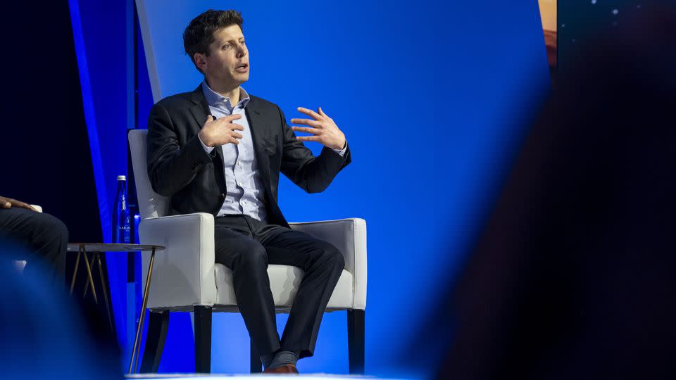 Sam Altman, chief executive officer of OpenAI, during the Asia-Pacific Economic Cooperation (APEC) CEO Summit in San Francisco, California, US, on Thursday, November 16, 2023. - David Paul Morris/Bloomberg/Getty Images