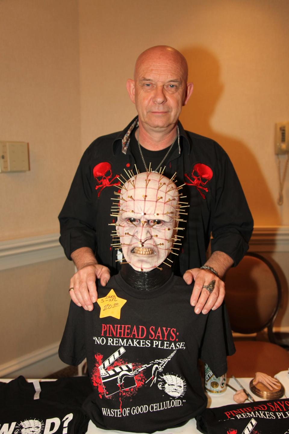 Doug Bradley, aka Pinhead, from the "Hellraiser" movies at Motor City Nightmares event in 2013.