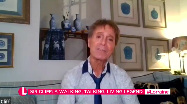 Sir Cliff Richard has learned to make his own bed in lockdown. (ITV)