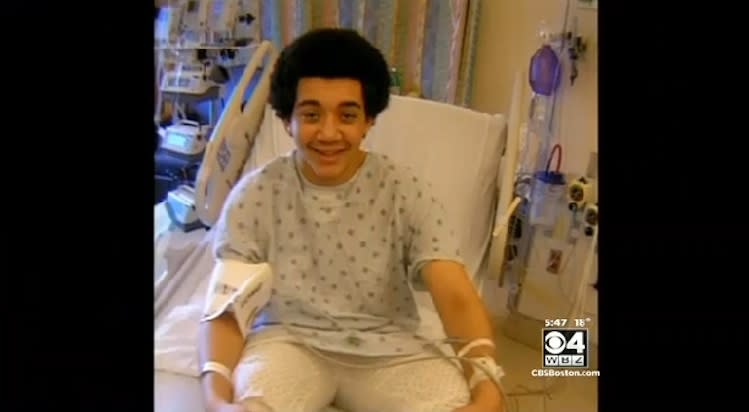 Chris Roberge, 15, survived a heart attack during a basketball game thanks to the fast action of spectators -- WBZ-TV